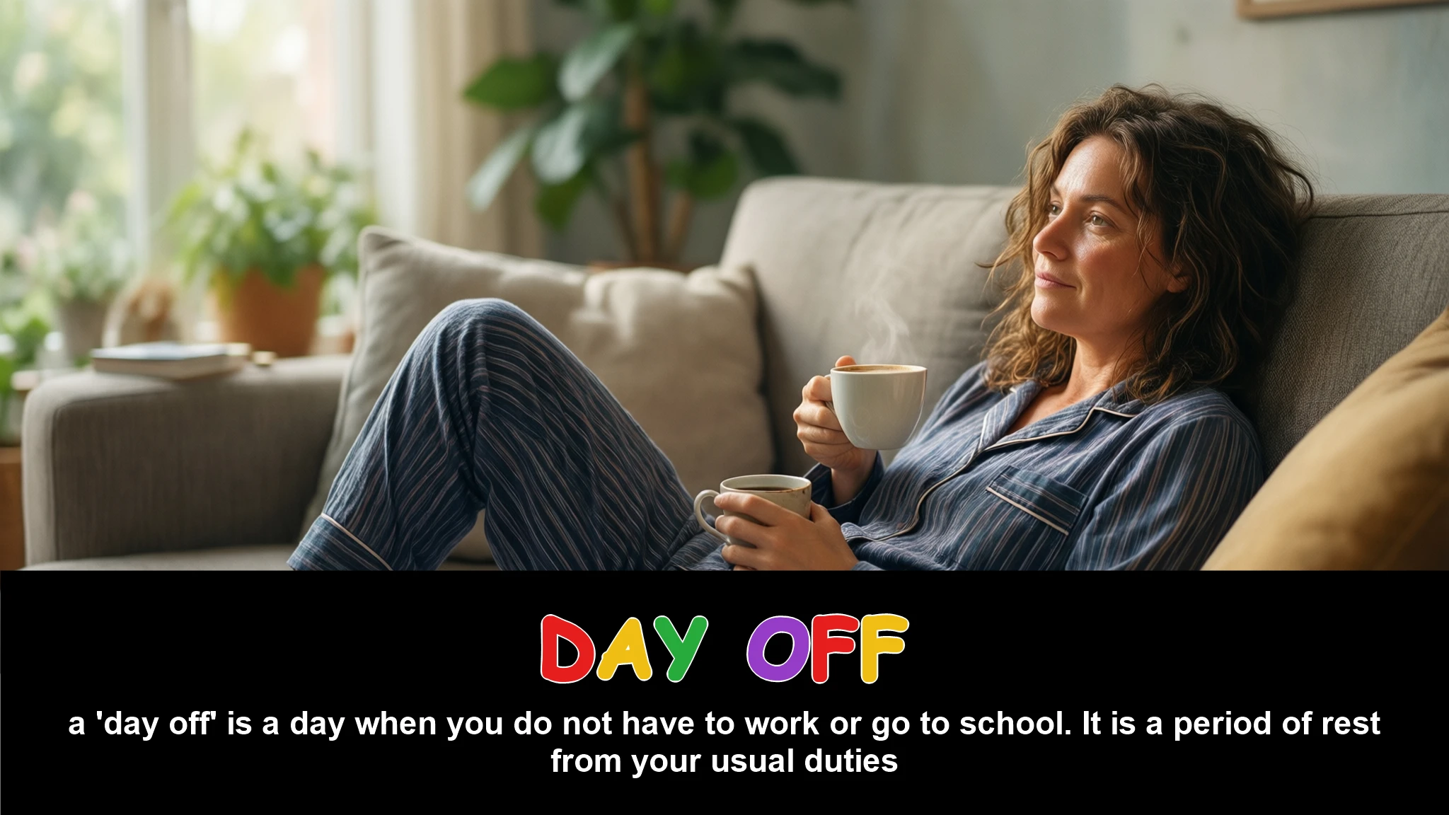 English Illustration for day off